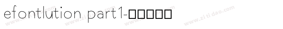 efontlution part1字体转换